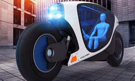 Mozeca, un concepto de moto futurista y autónoma